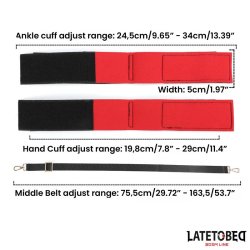 Leg Open Restraints Set