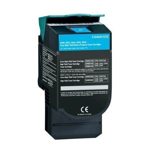 Lexmark C540H1CG Cyan toner 2.000 sider kompatibel