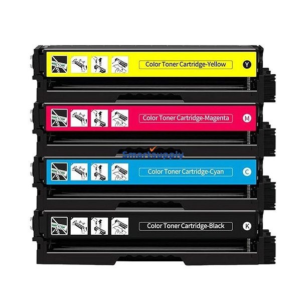 Lexmark C3326 / MC3326 BCMY toner 4 stk kompatibel 12.000s