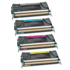 Lexmark C734/736 X734/736/738 BCMY toner 4 stk kompatibel