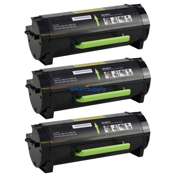 Lexmark MS817 / MS818 toner 3 stk 75.000 sider kompatibel