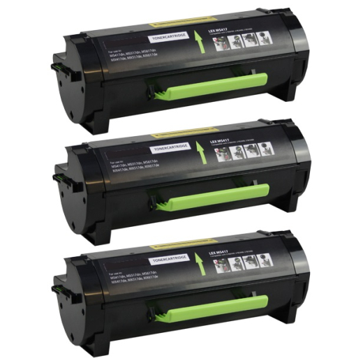 Lexmark 51B2H00 toner 3 stk 25.500 sider kompatibel rabatpakke