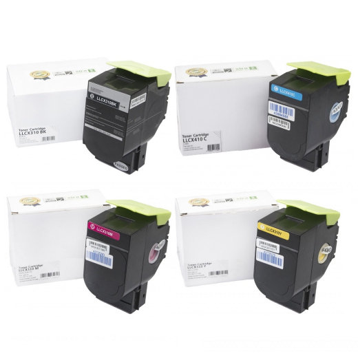 Lexmark CX410/CX510 toner 4 stk 13.000 sider kompatibel rabatpakke