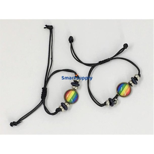 LGBT+ Pride Adjustable Bracelet with Circle