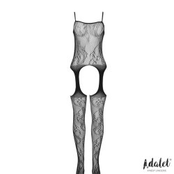 Lilly Open Bodystocking with Garters - S/M