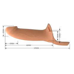 London Universal StrapOn Harness with Hollow Dildo 6.6