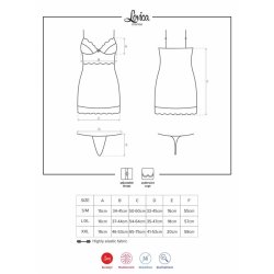 Lovica Chemise and Thong Red - S/M