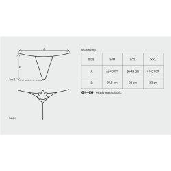 Luiza Thong Black - S/M