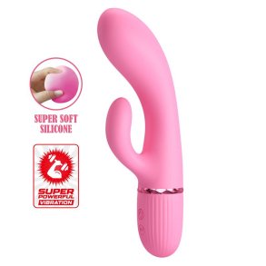 Marski Vibrator with Rabbit G Spot Pink