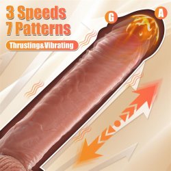 Marvin Dildo with Thrusting and Vibratiion 8.07