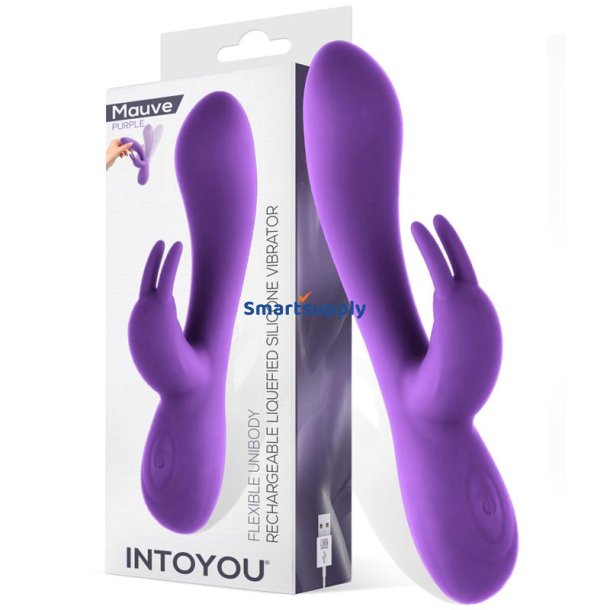 Mauve Mauve Liquefied Silicone Unibody Vibe USB Purple