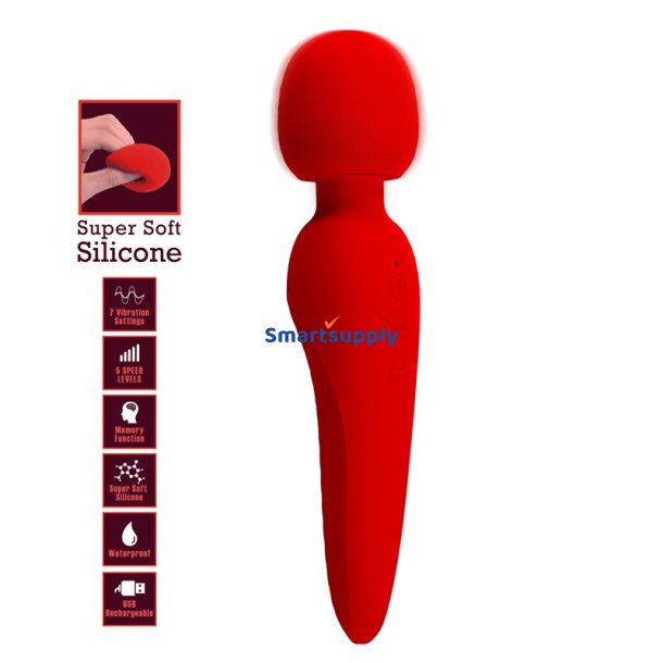Meredith Massager Wand Red