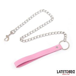 Metal Chain Leash  Pink 65cm