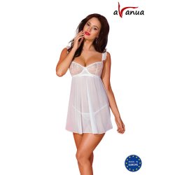 Milagros Chemise and Thong White - S/M