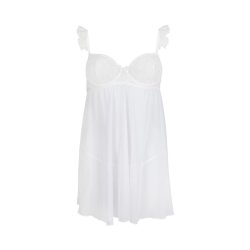 Milagros Chemise and Thong White - S/M