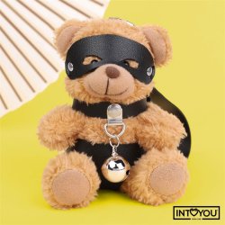 Mimi Keychain BDSM Teddy Bear with Collar and Bell