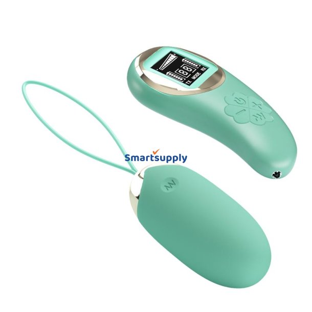 Mina Vibrating Egg with Digital Screen remote control green