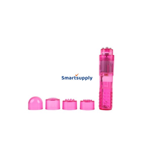 mini massager with 3 heads Pink