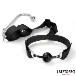 Mouth Gag with Cuff and Anal Hook