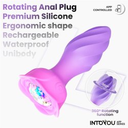 Moxy Butt Plug with Rotation 360 with App