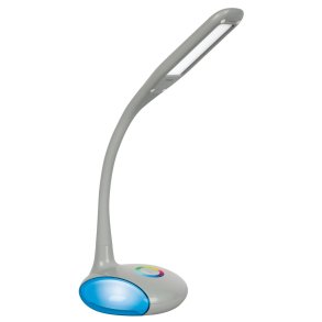 Activejet LED-bordlampe VENUS GREY med RGB-base