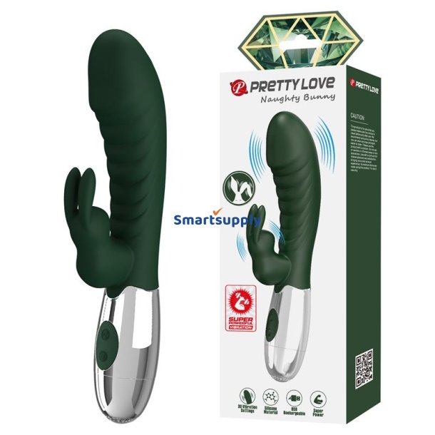 Naughty Bunny Vibe 30 Functions Green