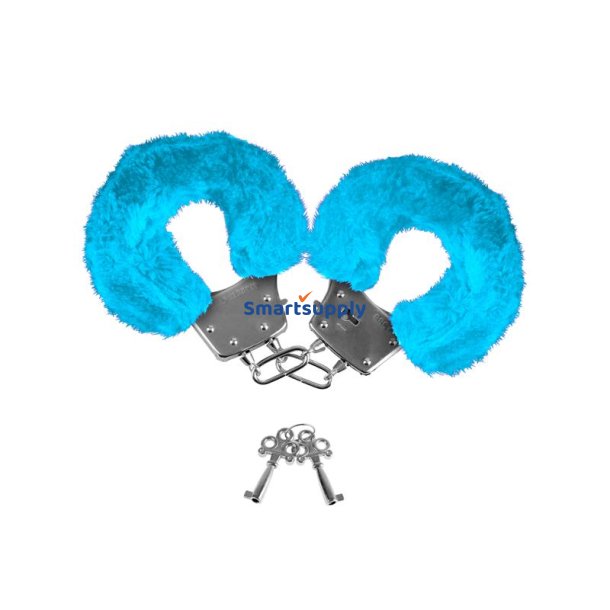 Neon Furry Cuffs Blue