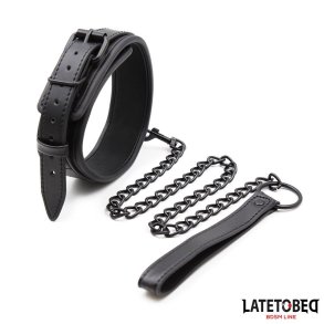 Neoprene Bondage Collar and Leash
