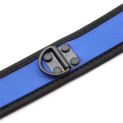 Neoprene Puppy Collar Adjustable Blue