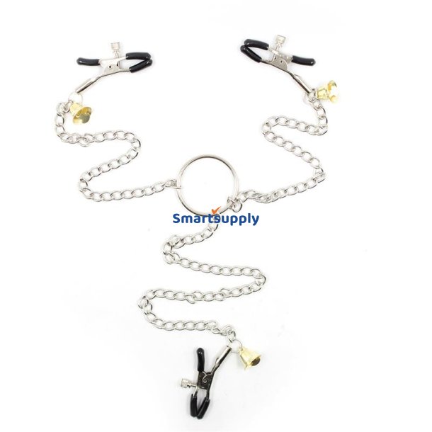 Nipple Clamps and Clit Clamps with Chain Metal