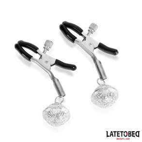 Nipple Clamps with Bell Silver and Black