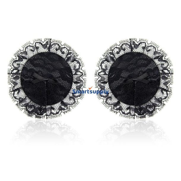 Nipple Covers with Lace Black