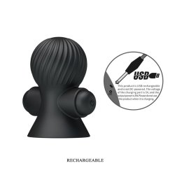 Nipple Sucker with Vibration Black