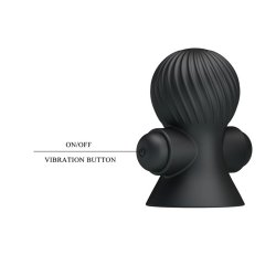 Nipple Sucker with Vibration Black