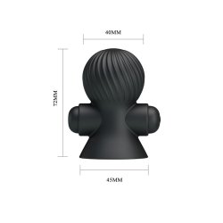 Nipple Sucker with Vibration Black