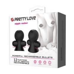 Nipple Sucker with Vibration Black