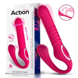 No. TwentyThree Double Vibe Pulsation and Thrusting Flexible 180