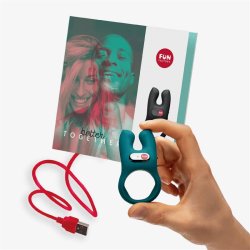 Nos Vibrating Penis Ring Deep Sea Blue