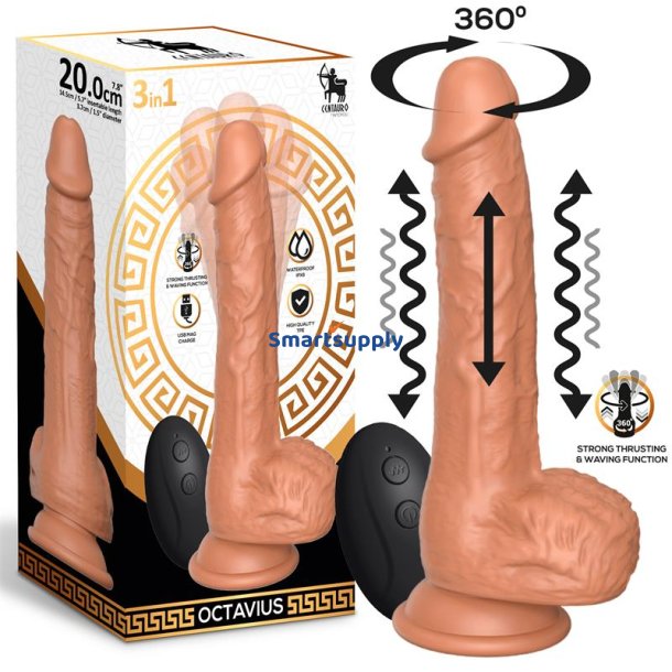 Octavius Dildo with Thrusting, 360 Waving and Vibrating 7.8 - 20 cm