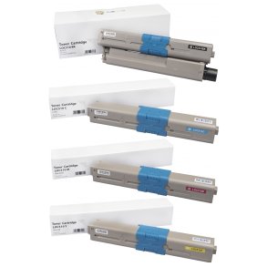 OKI 44469803 / 44469722/3/4 toner 4 stk 18.500 sider kompatibel