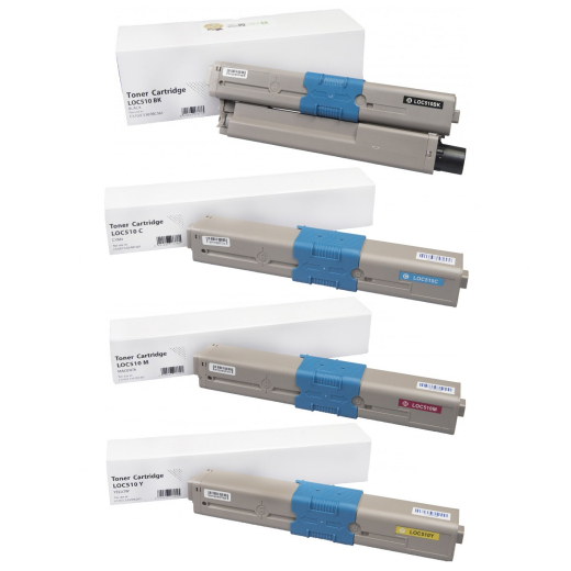 OKI 44469803 / 44469722/3/4 toner 4 stk 18.500 sider kompatibel