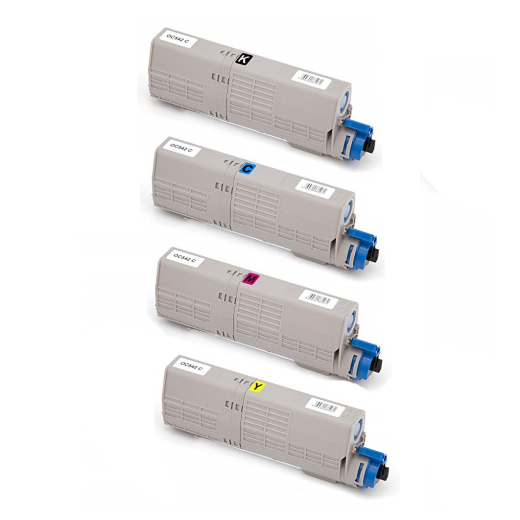 OKI C532/C542/MC563/MC573 toner BCMY kompatibel rabatpakke