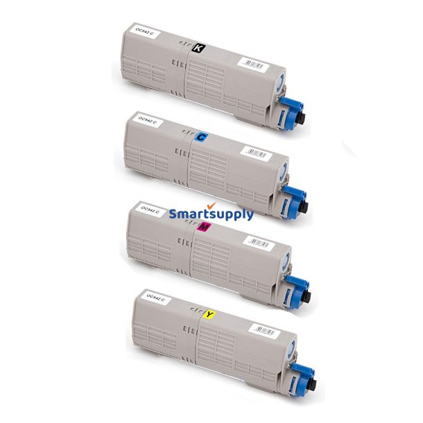 OKI C532/C542/MC563/MC573 toner BCMY kompatibel rabatpakke