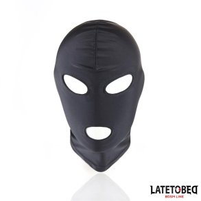 Open Mouth and Eyes Hood Black