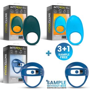 Pack 3 + Tester Asorted Penis Ring Ringo and Rank APP