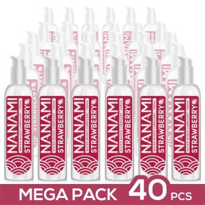 Pack de 40 Water Based Lubricant Strawberry 150 ml