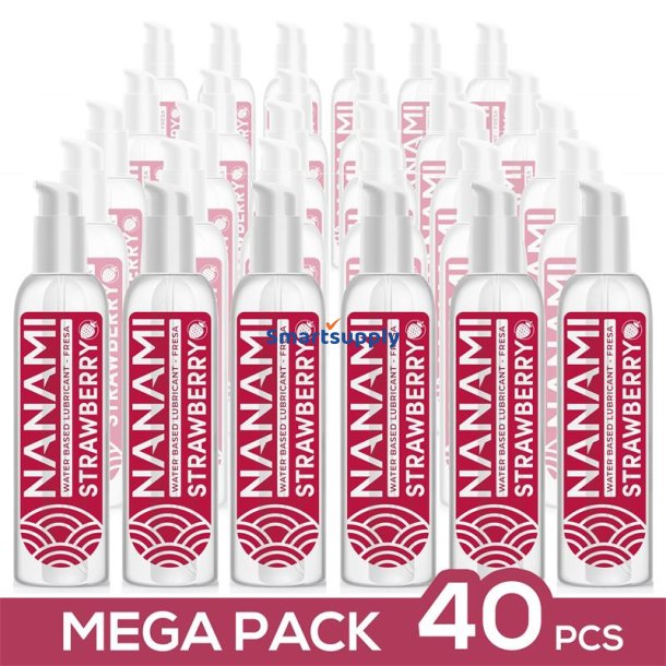 Pack de 40 Water Based Lubricant Strawberry 150 ml