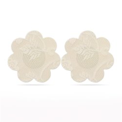 Pack Nipple Covers Flower and Heart Beige