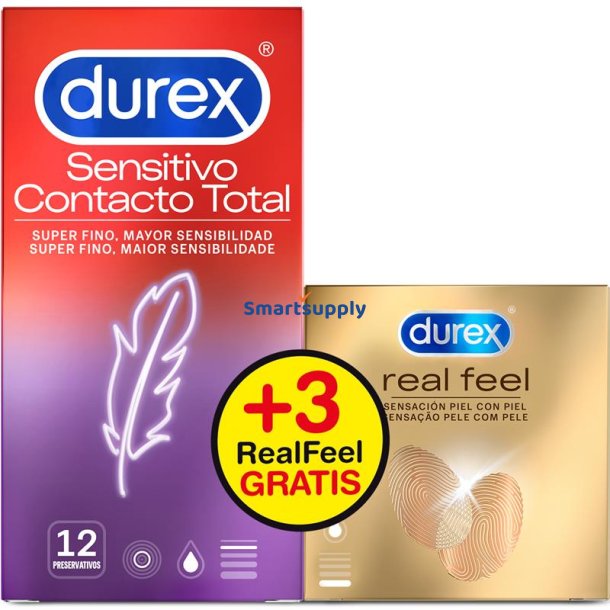 Pack of Total Contact 12 units and Real Feel 3 units
