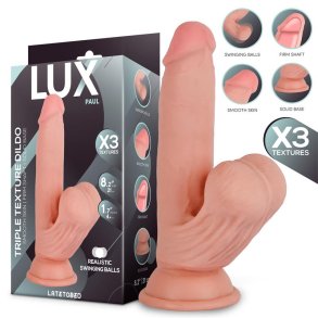 Paul Triple Density Dildo with Swinging Balls 8.2
